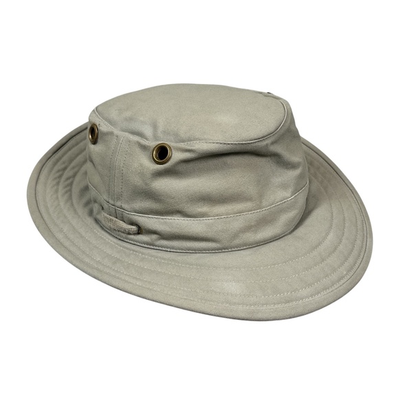 Tilley T5 Cotton Canvas Made in Canada Hiking Trek Brim Sun Hat Unisex 7 5/8 - Picture 1 of 13